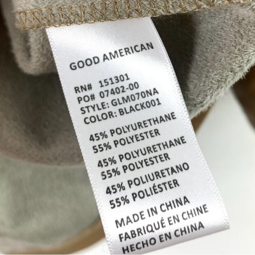 Good American Jacket Size 7 Shacket Better Than Leather Faux Utility Snap Shirt - Picture 7 of 8